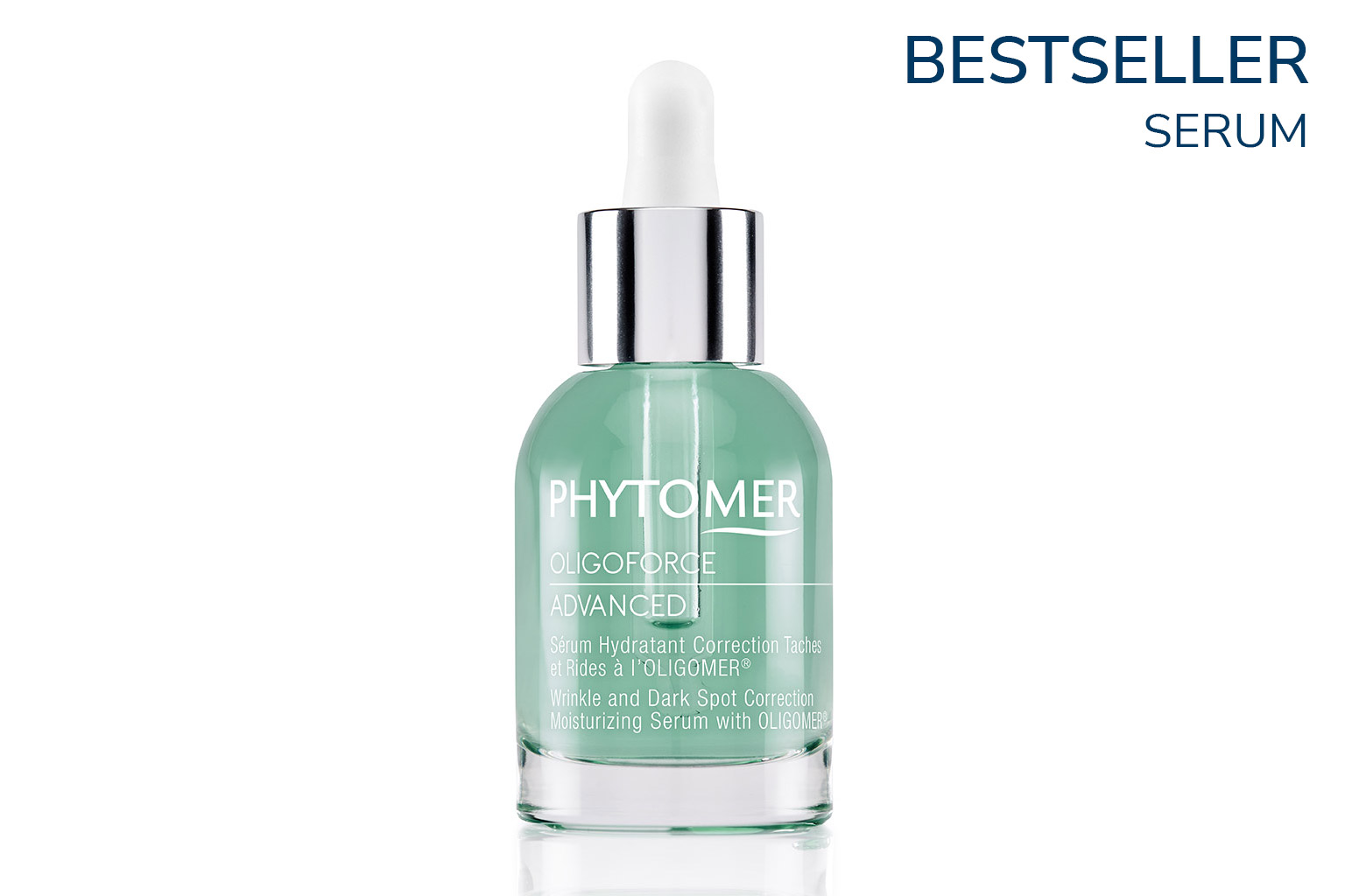 OLIGOFORCE ADVANCED Wrinkle and Dark Spot Correction Moisturizing Serum with OLIGOMER® Acnipur Fluid